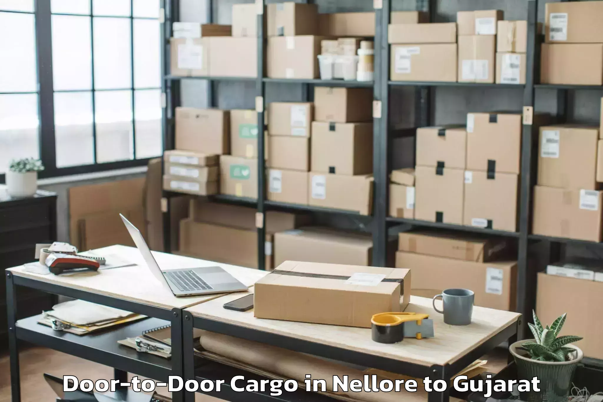 Quality Nellore to Marwadi University Rajkot Door To Door Cargo